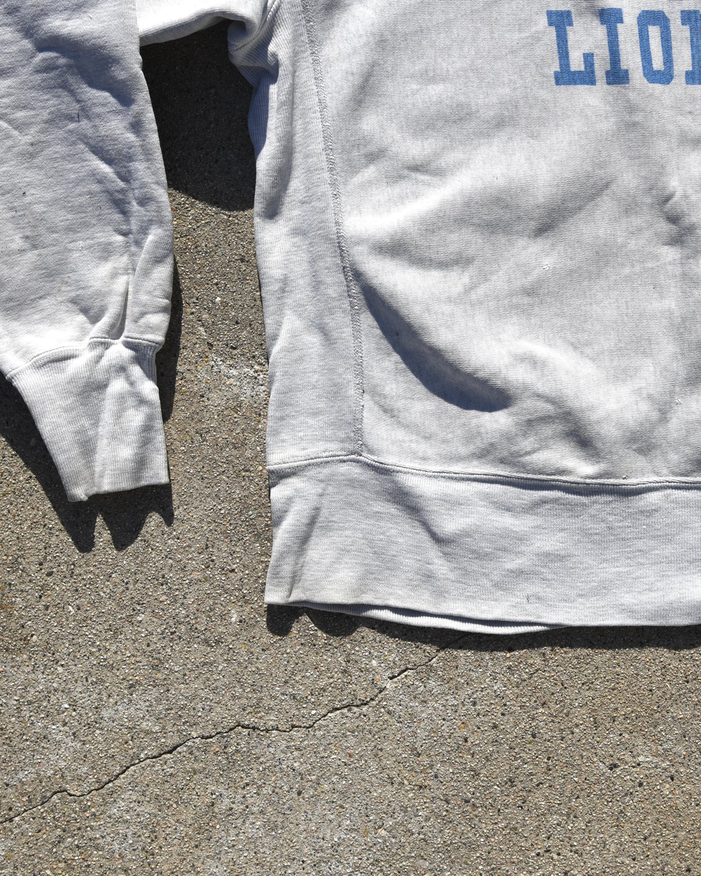 1960s Champion Reverse Weave Expansion Gusset Detroit Lions Sweatshirt