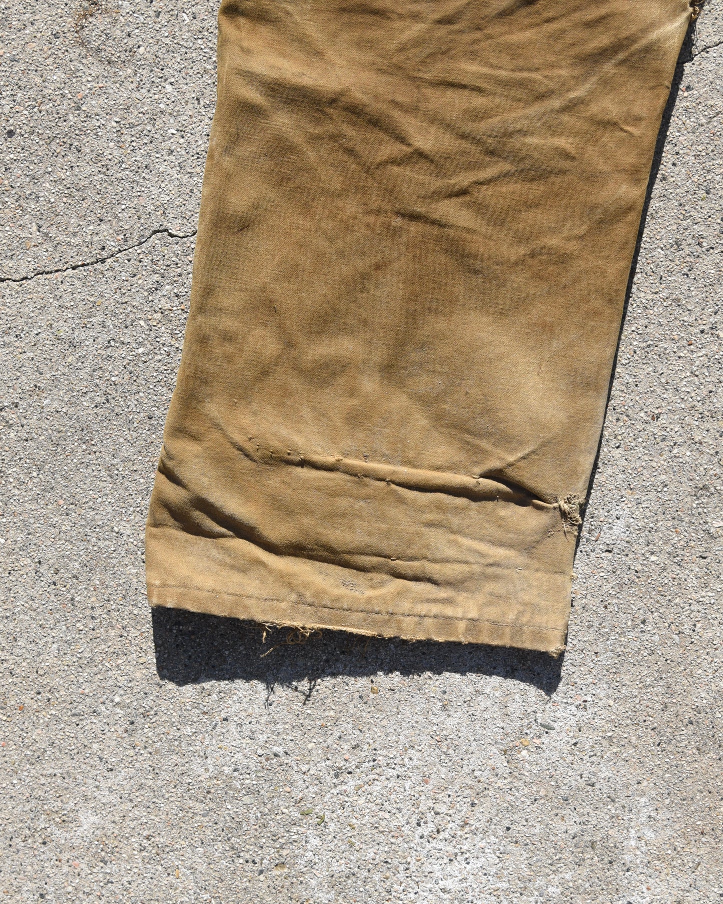 1950s Black Bear Rain-Tite Waxed Canvas Logging Pants