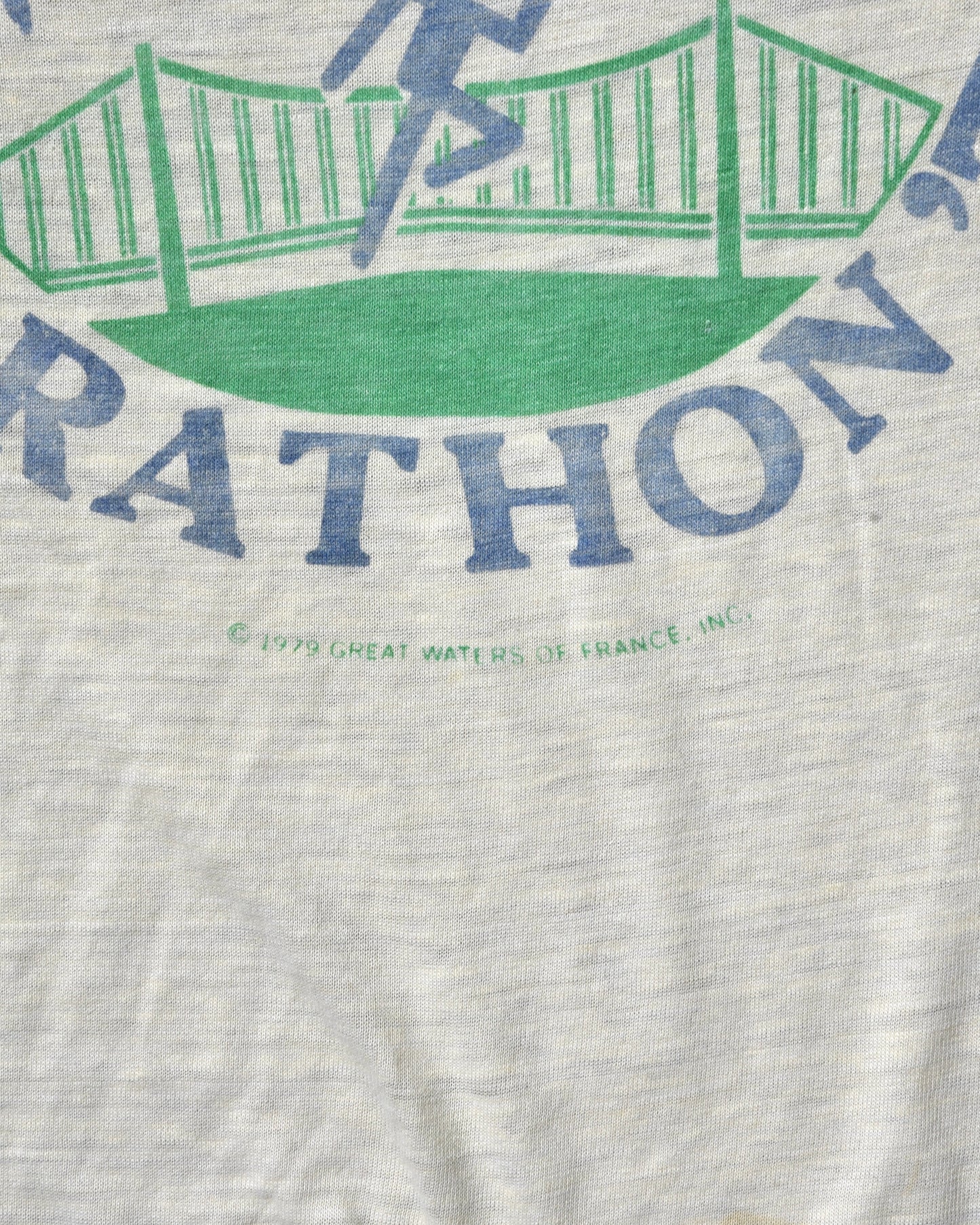 Vintage 1979 New York City Marathon Thrashed Tshirt