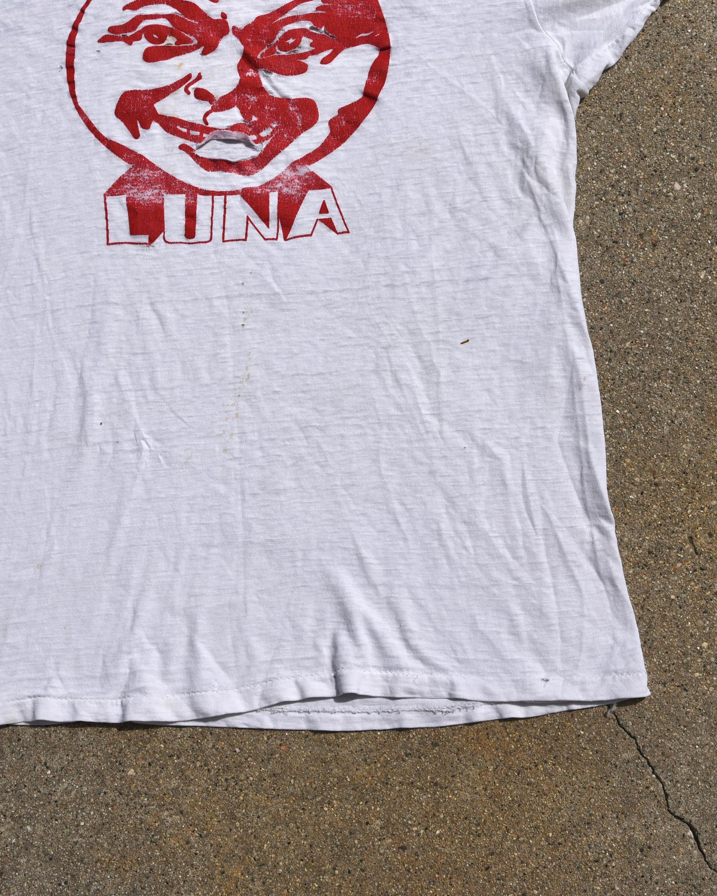 1970s Thrashed Luna Bar Ringer Tshirt
