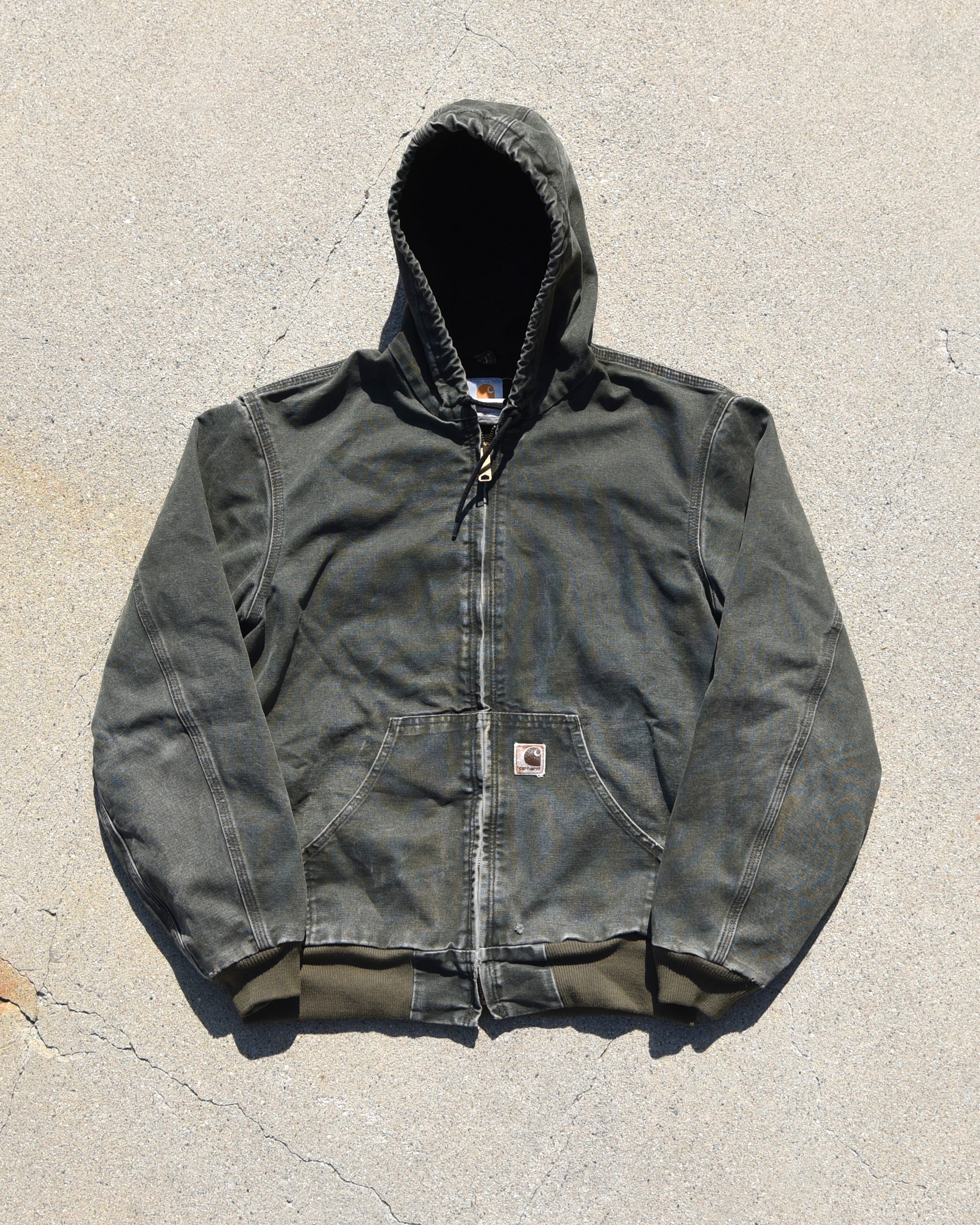 Carhartt Hooded Jacket J25 MOS Medium Moss Green – thrashed archives