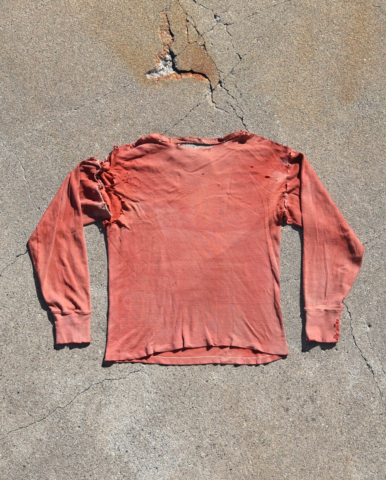 1950s Thrashed and Faded Long Sleeve Tshirt