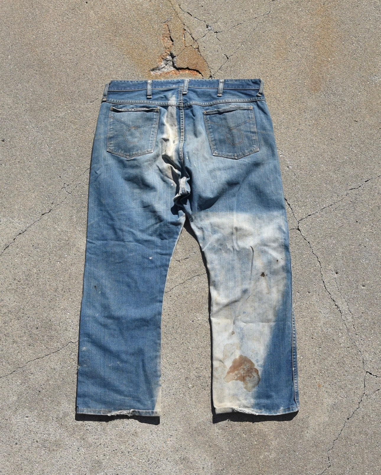 1950s Sun Faded Farmers Carpenter Denim Jeans