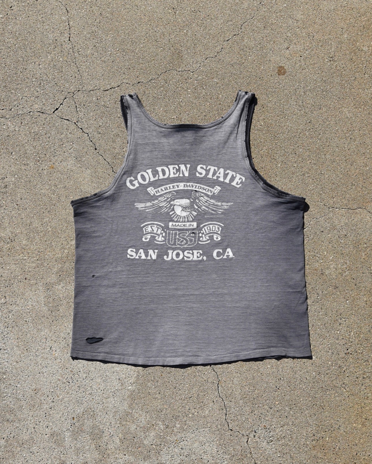 1990s Sun Faded Harley Davidson Tank Top