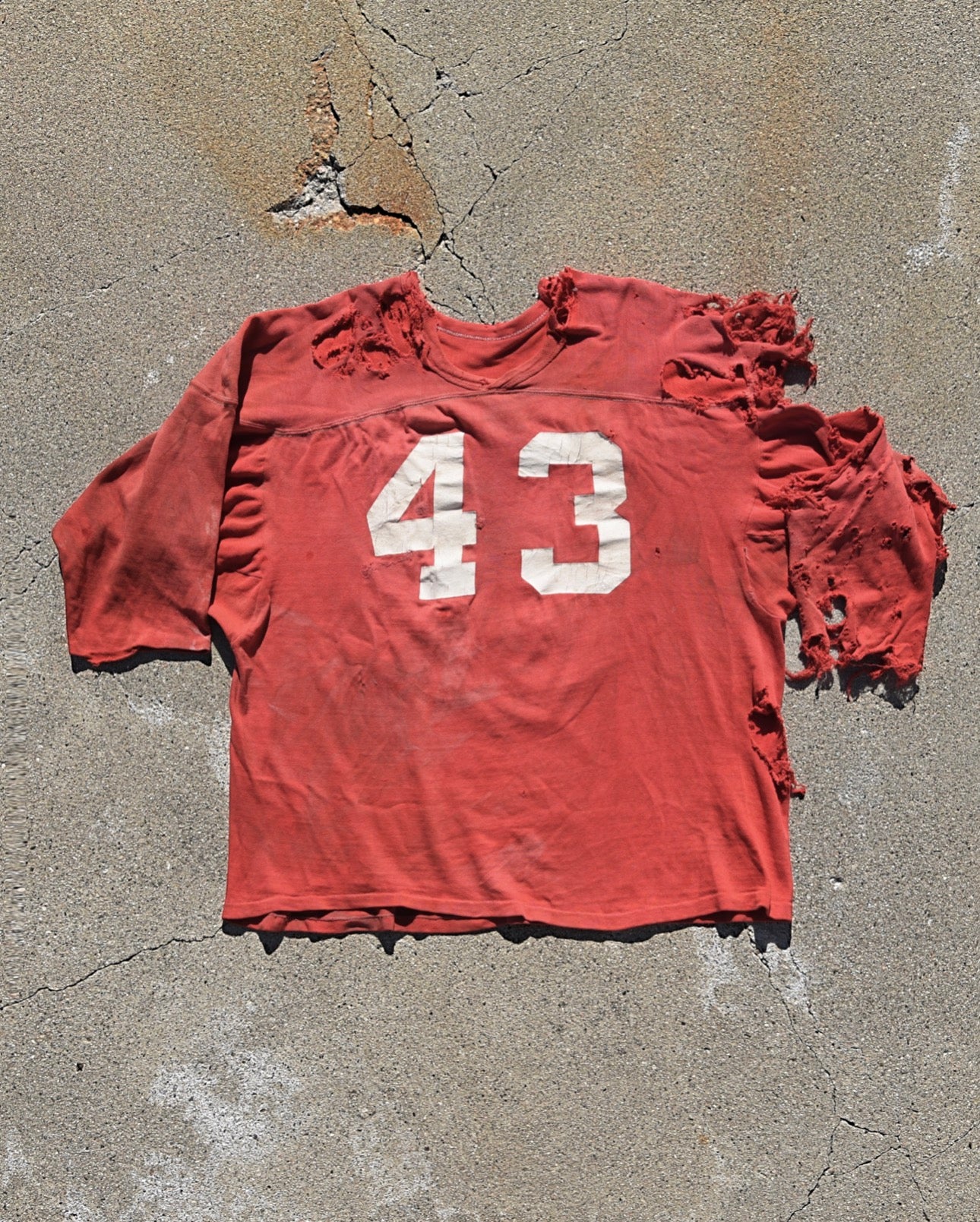 1960s Thrashed Football Jersey