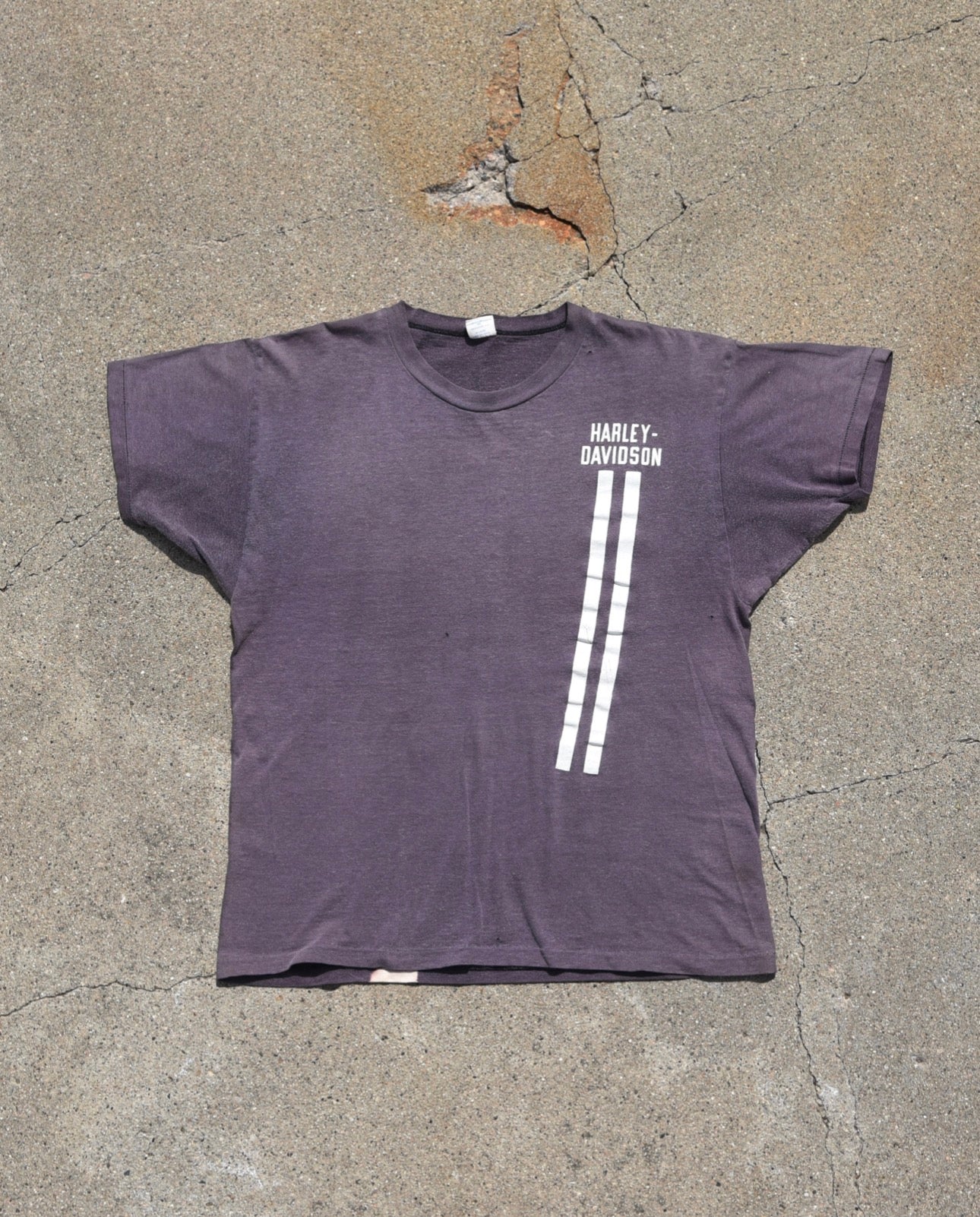1970s Sun Faded Harley Davidson Oklahoma City Tshirt