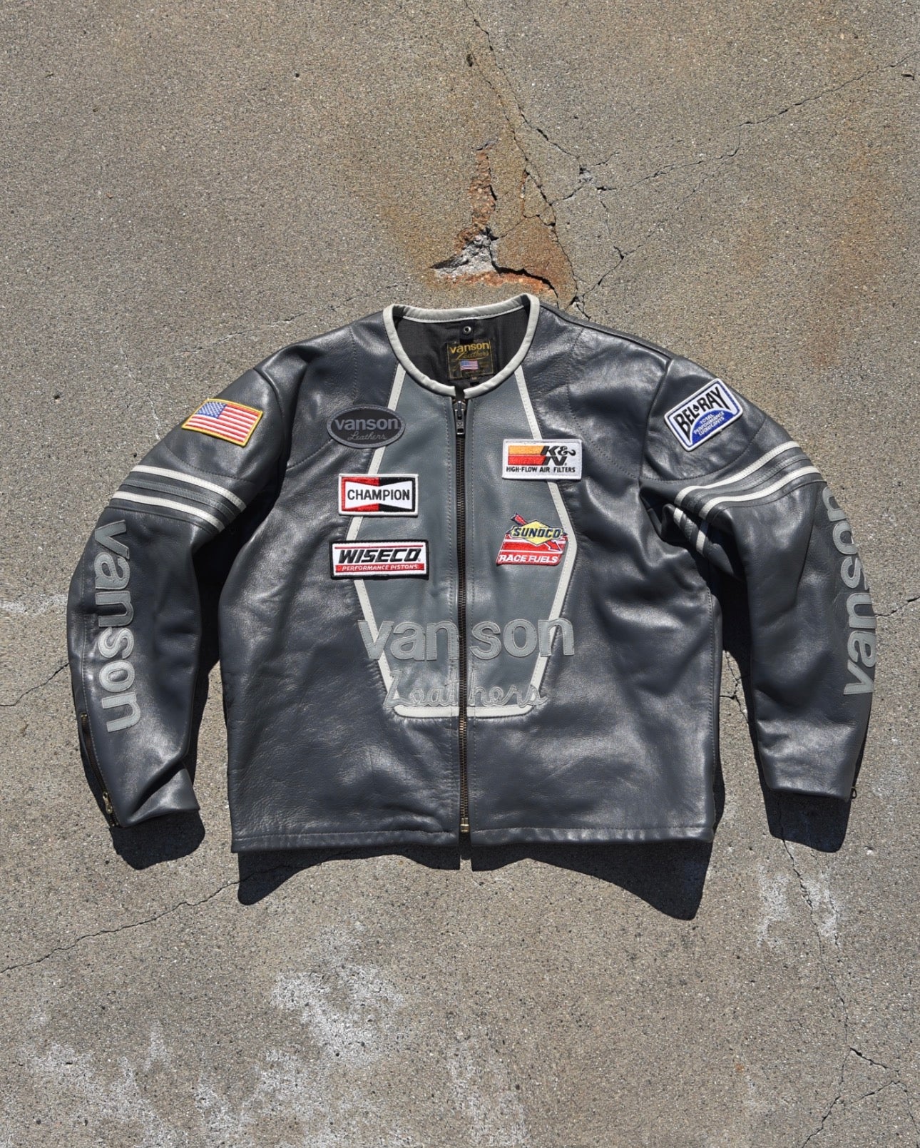 1990s Vanson Leathers One Star Motorcycle Jacket