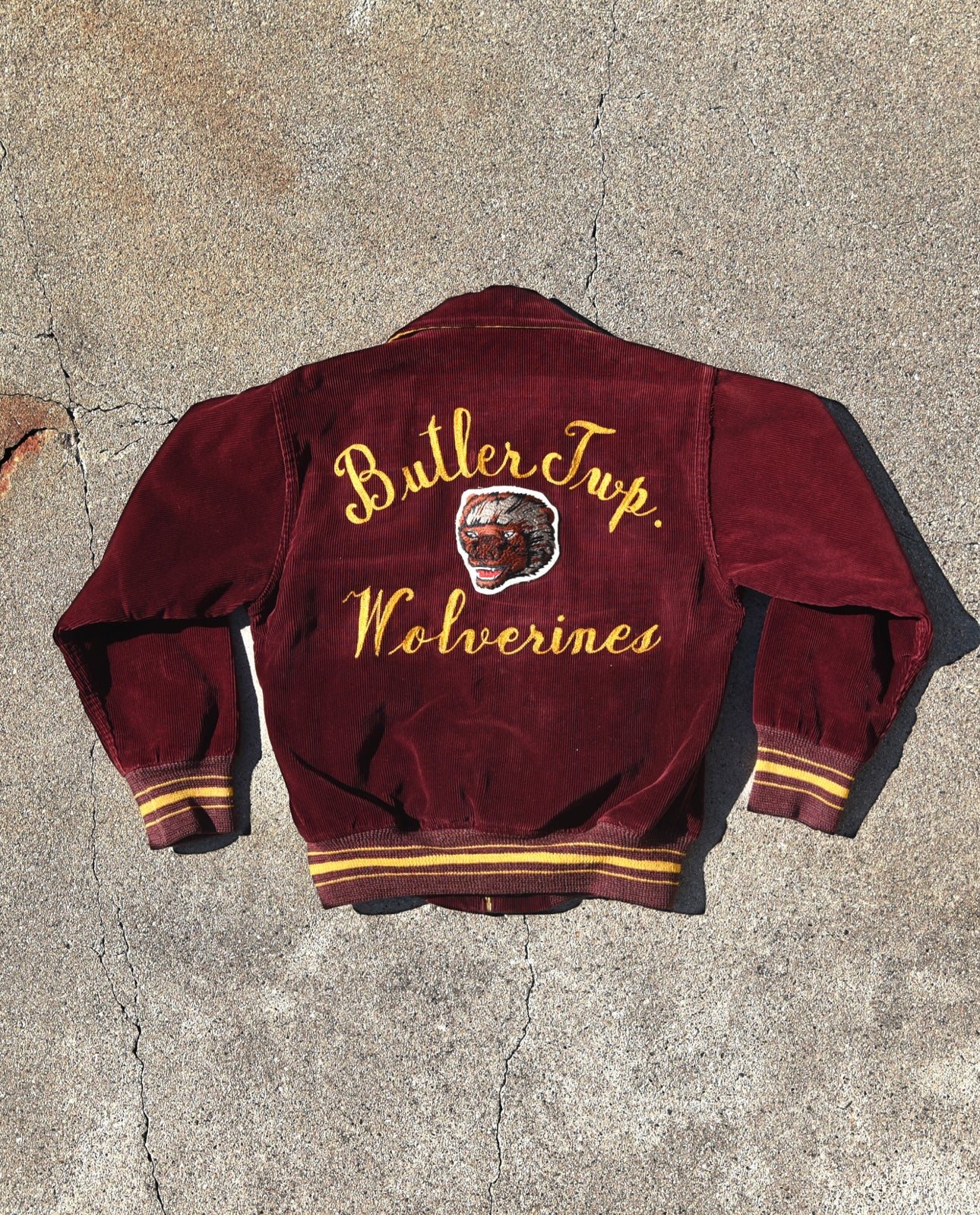 1950s Butler Wolverines Corduroy Jacket