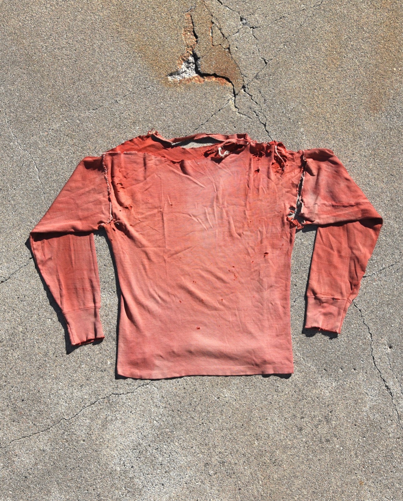 1950s Thrashed and Faded Long Sleeve Tshirt