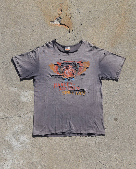 1980s Thrashed Harley Davidson Tshirt