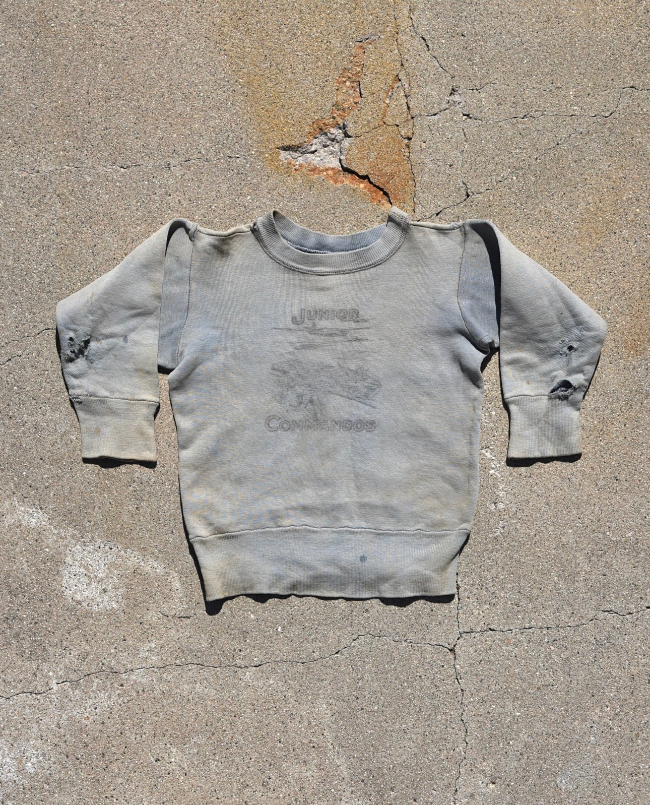 1950s Sun Faded Junior Commandos Sweatshirt