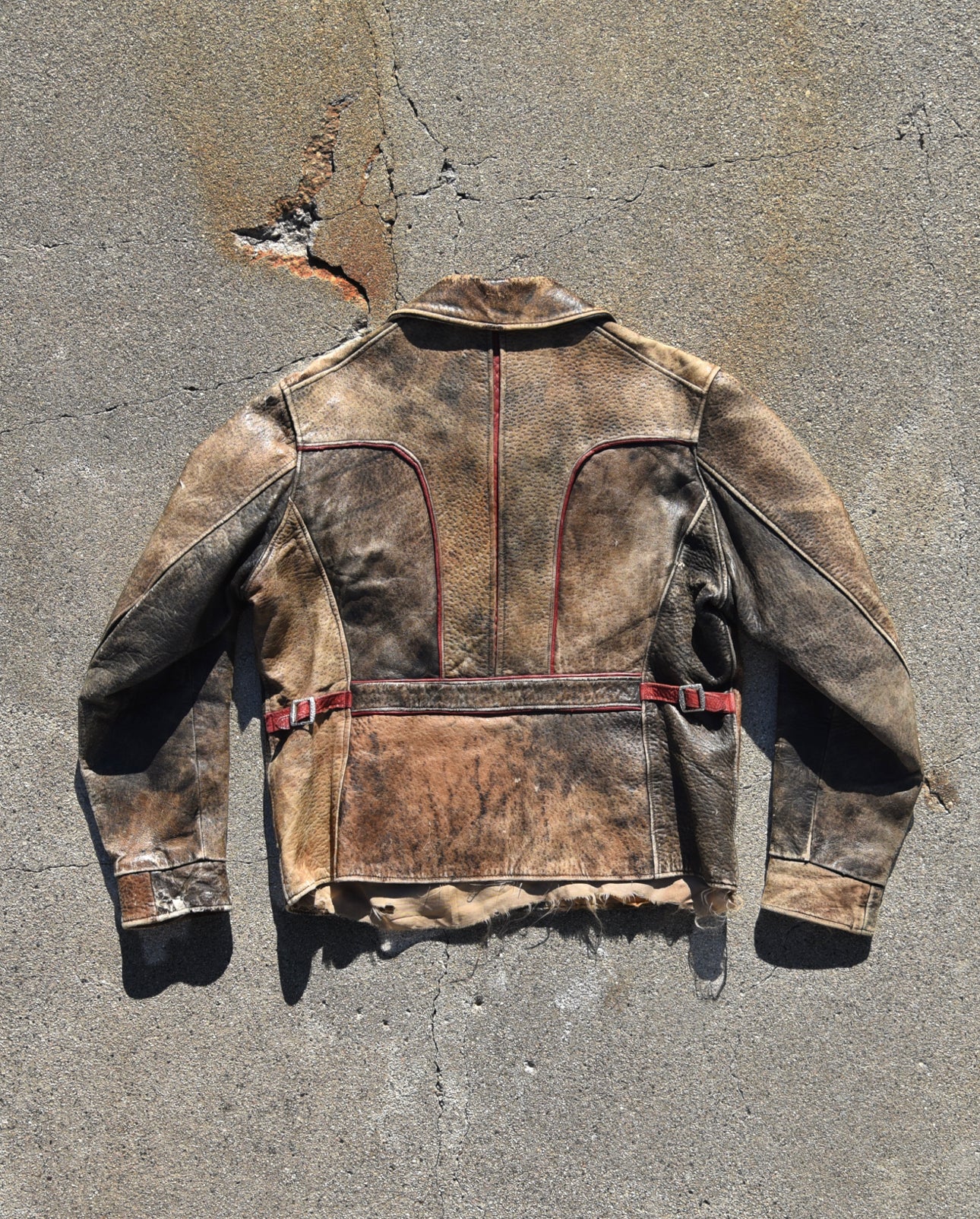 1940s Horsehide Buckleback Leather Jacket