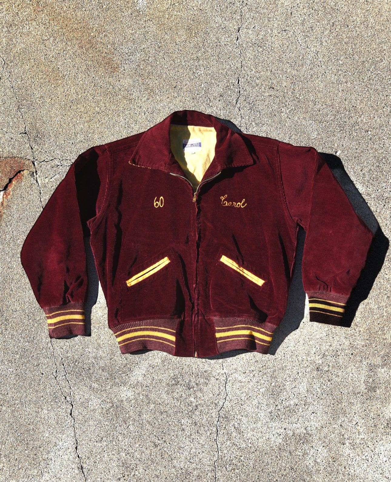 1950s Butler Wolverines Corduroy Jacket
