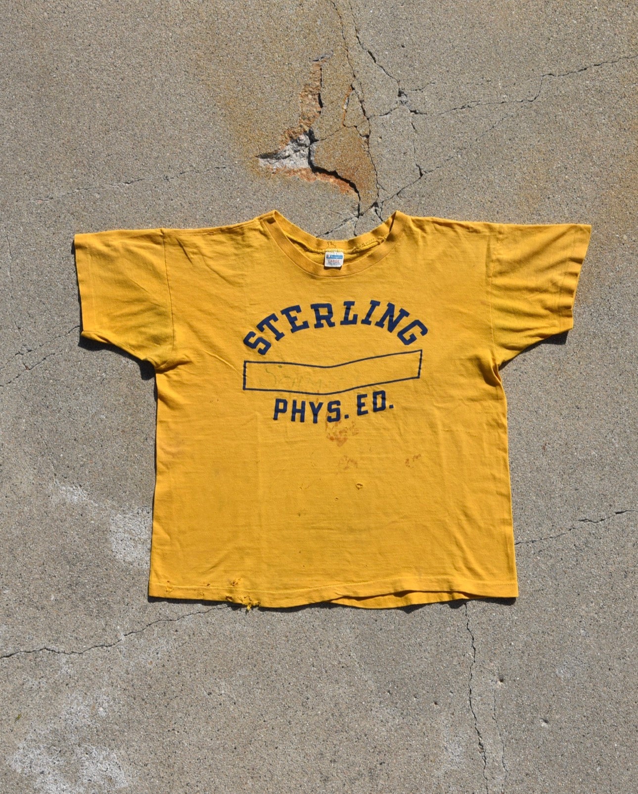 1970s Champion Sterling Phys Ed Tshirt - Large