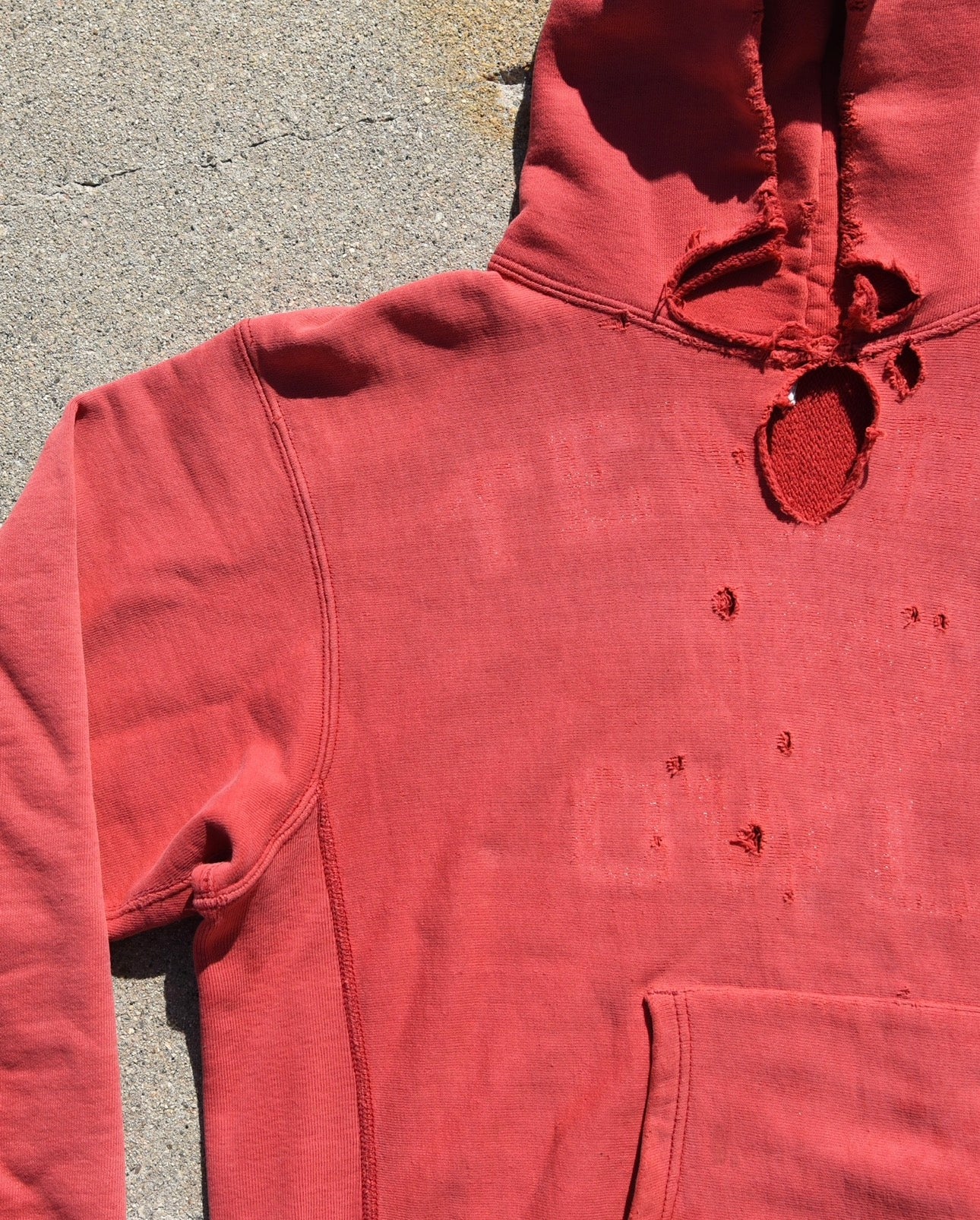 1980s Faded and Thrashed Champion Reverse Weave Temple Owls Sweatshirt