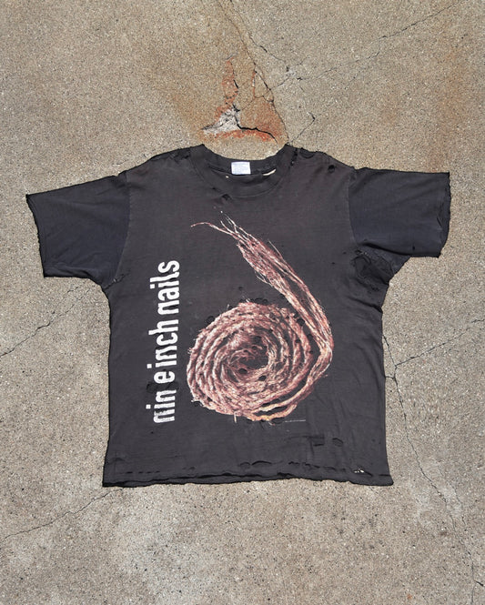 1995 Thrashed and Repaired Nine Inch Nails Further Down The Spiral Tshirt