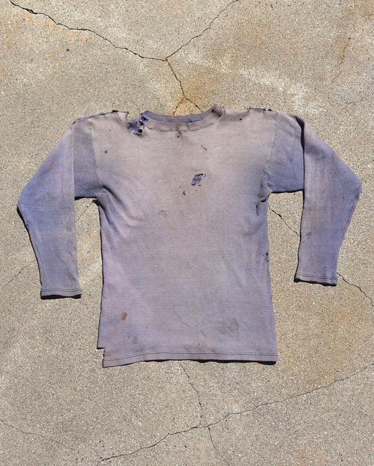 1940s Thrashed and Sun Faded Long Sleeve Tshirt