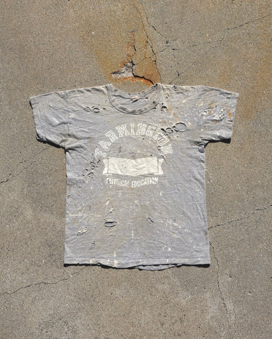 1950s Thrashed and Faded Farmington Phys Ed Tshirt