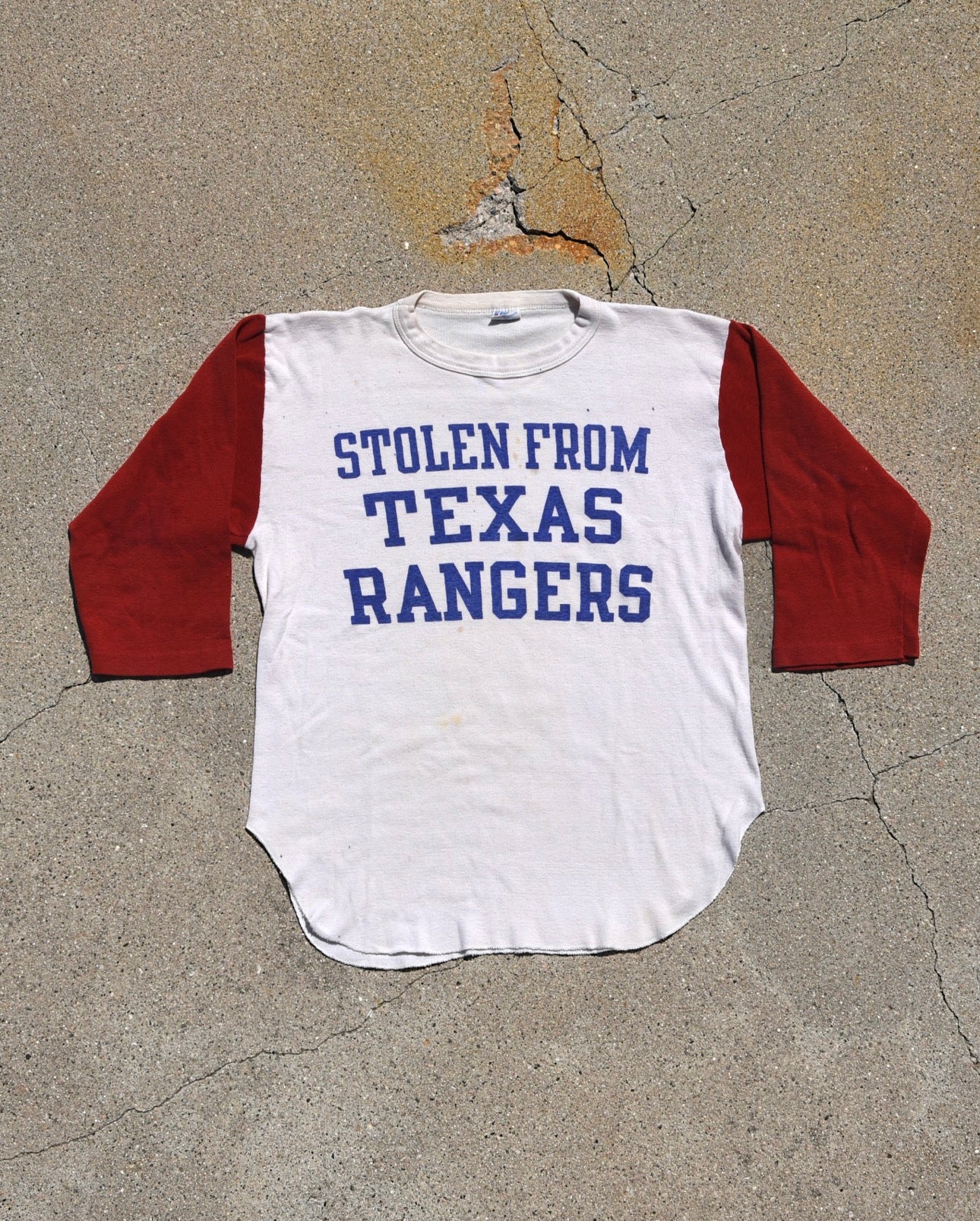 1970s Stolen From Texas Rangers Raglan Tshirt