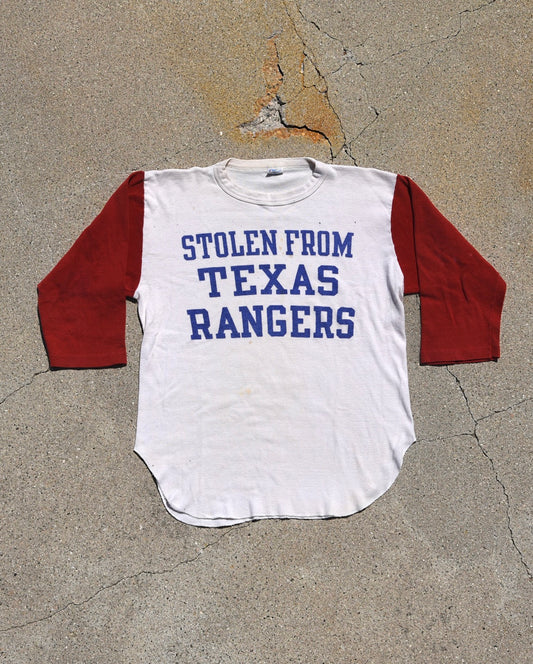 1970s Stolen From Texas Rangers Raglan Tshirt