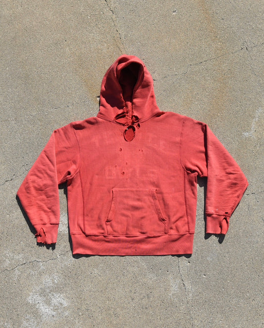 1980s Faded and Thrashed Champion Reverse Weave Temple Owls Sweatshirt