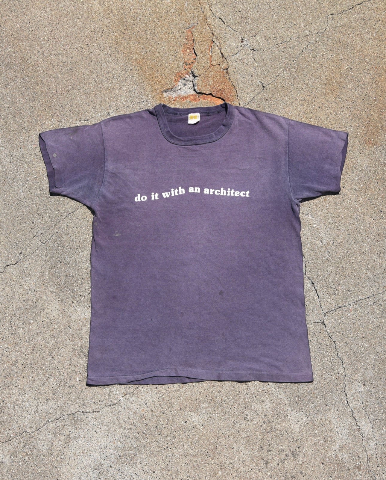 1970s Sun Faded Do It With An Architect Tshirt