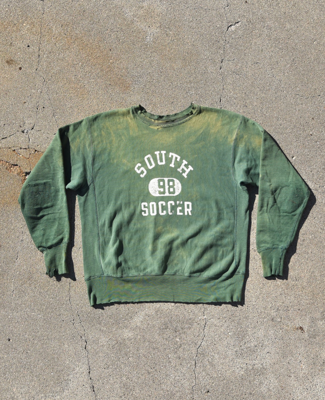 1970s Champion Reverse Weave South Soccer Sweatshirt - Sun Faded