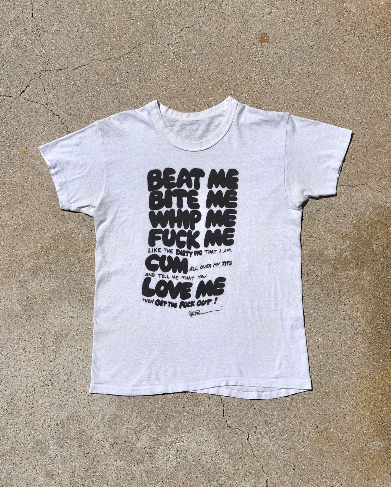 1980s Beat Me Bite Me Seditionaries Tshirt