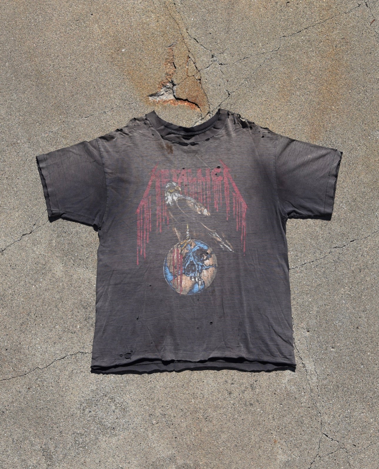 1994 Thrashed and Sun Faded Metallica Summer Tour Tshirt