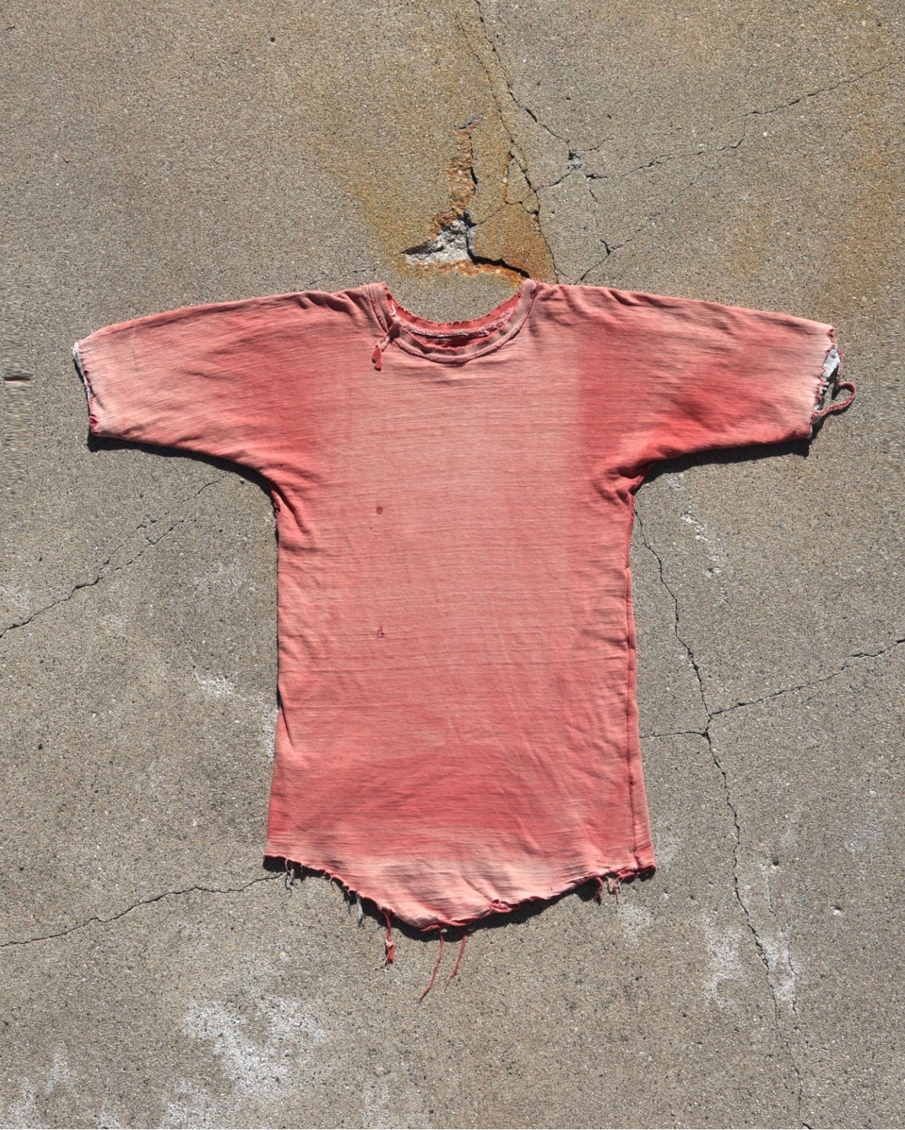 1950s Thrashed and Sun Faded Double Face Tshirt