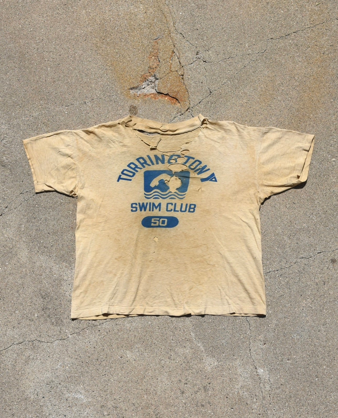 1970s Thrashed Torrington Swim Club Tshirt