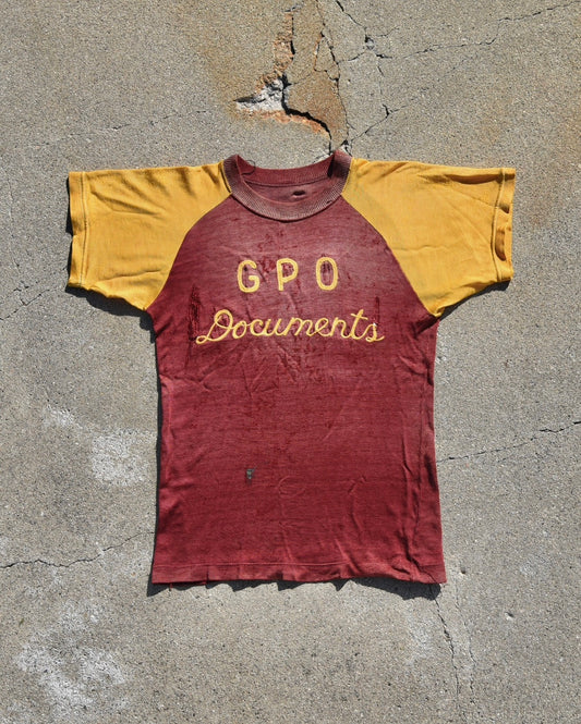 1950s Sun Faded GPO Documents Durene Jersey
