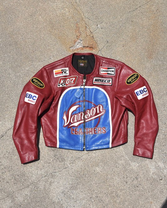 1990s Vanson Leathers Genesis NYC Motorcycle Jacket